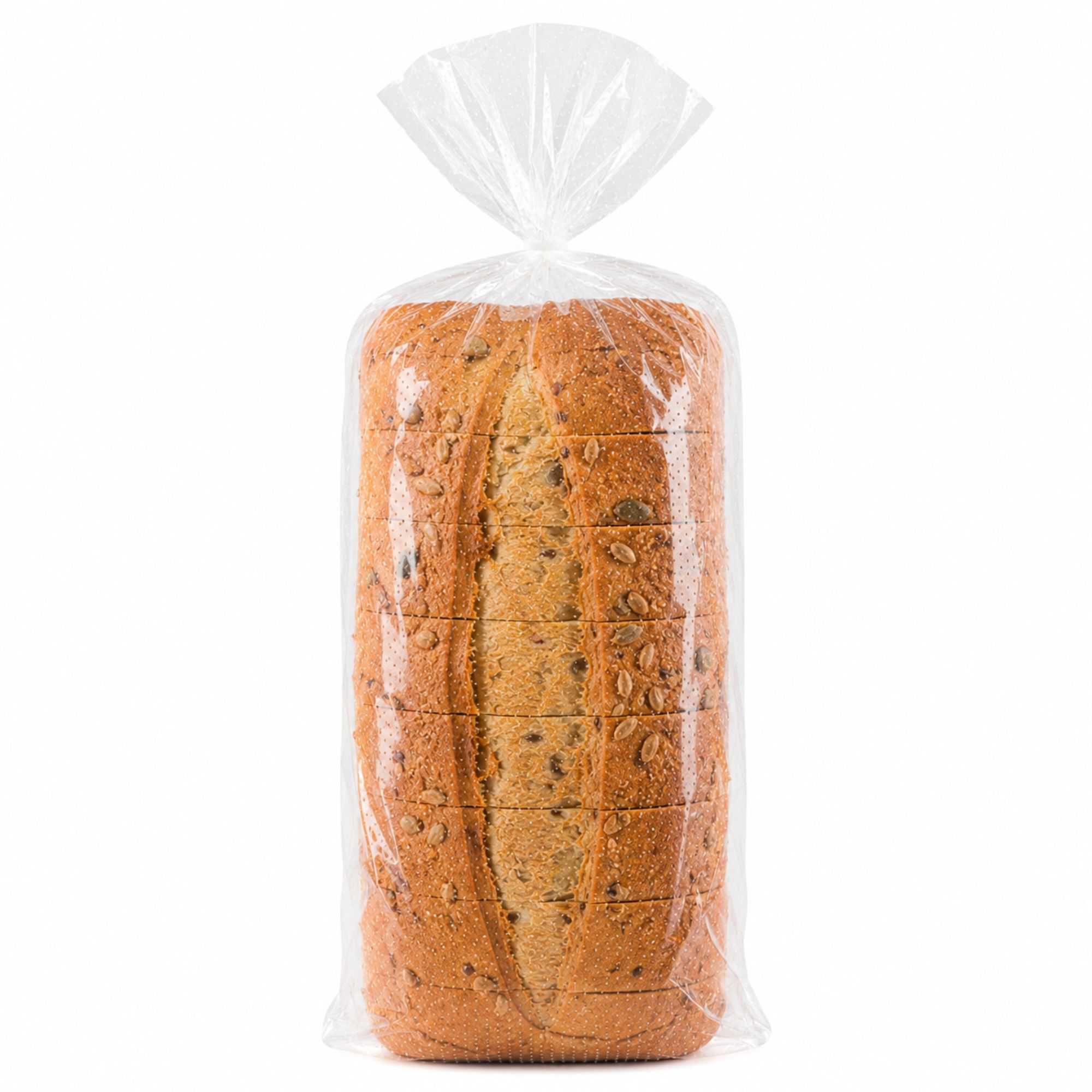 Bag Tek Clear Plastic Bread Bag - Micro-Perforated, with Wicket Dispenser - 16" x 10" - 250 count box