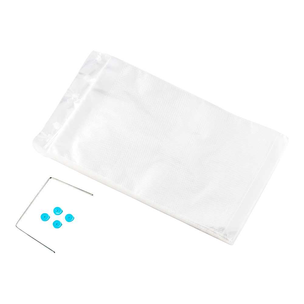 Bag Tek Clear Plastic Bread Bag - Micro-Perforated, with Wicket Dispenser - 16" x 10" - 2500 count box