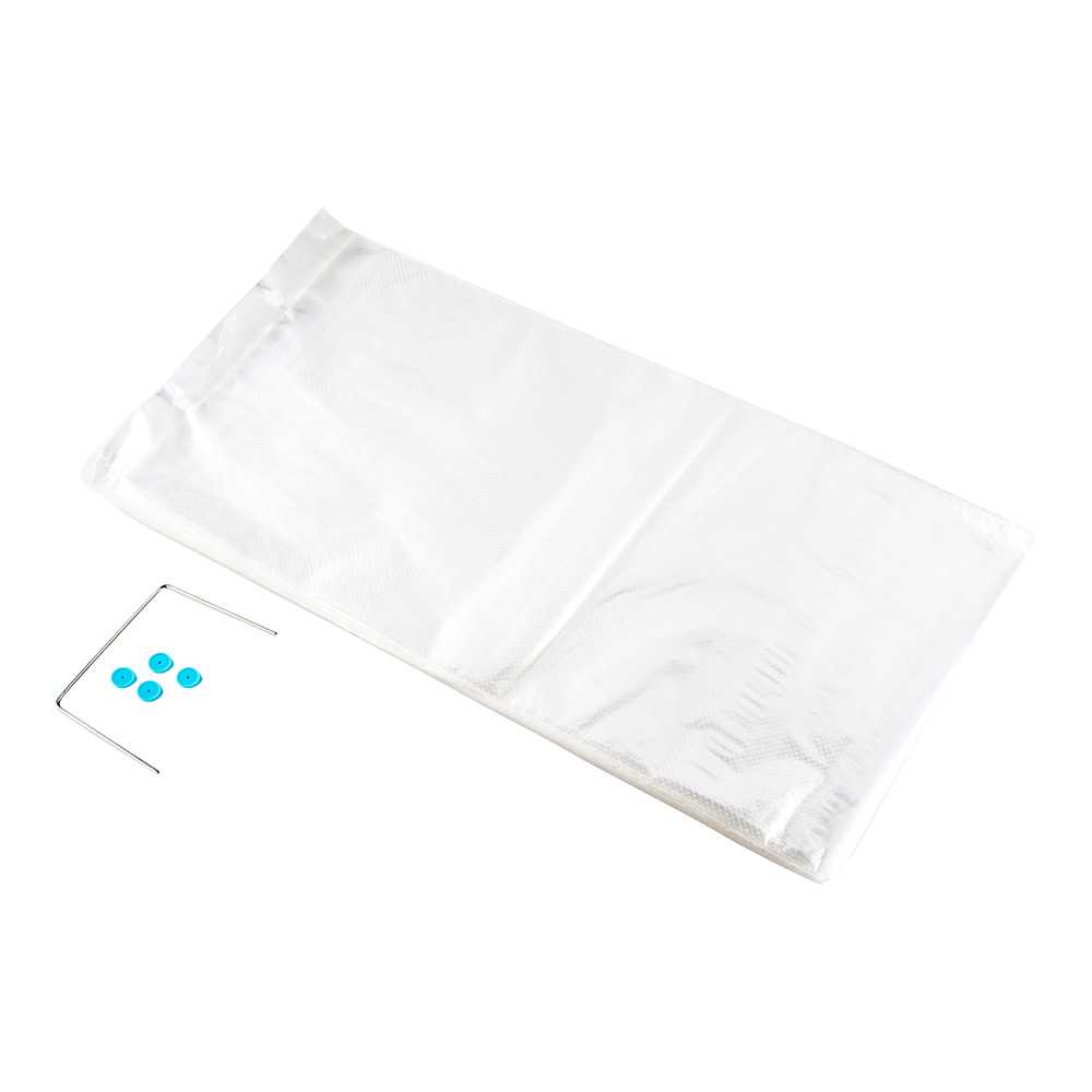 Bag Tek Clear Plastic Bread Bag - Micro-Perforated, with Wicket Dispenser - 24" x 13" - 1500 count box