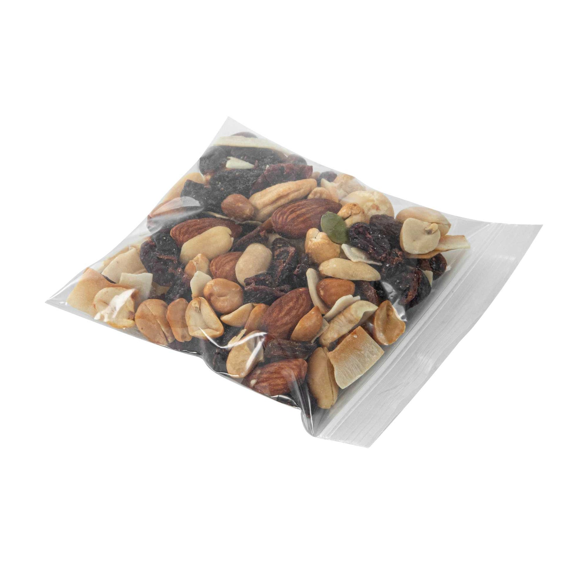 Bag Tek Clear Plastic Zip Bag - BPA-Free, High Clarity - 4" x 4" - 100 count box