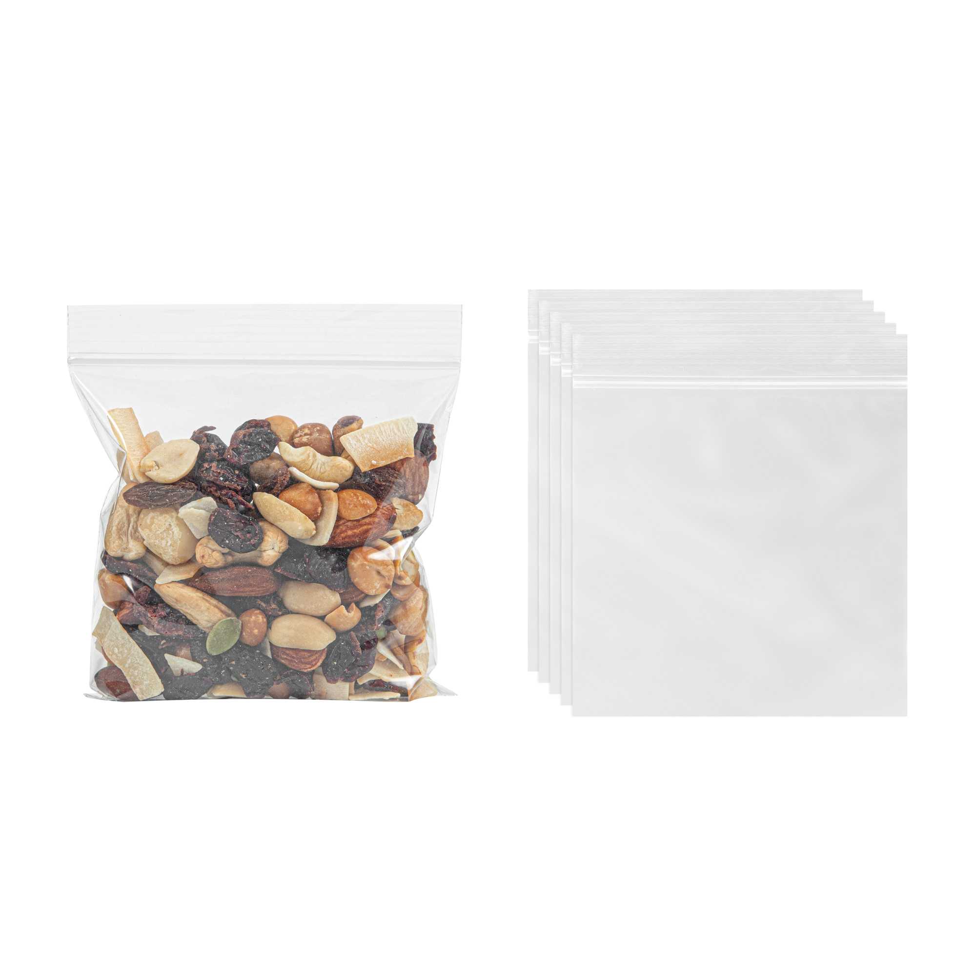 Bag Tek Clear Plastic Zip Bag - BPA-Free, High Clarity - 4" x 4" - 10000 count box