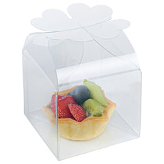 Sweet Vision Clear Plastic Gift Box - Clover Leaf Top - 2 3/4