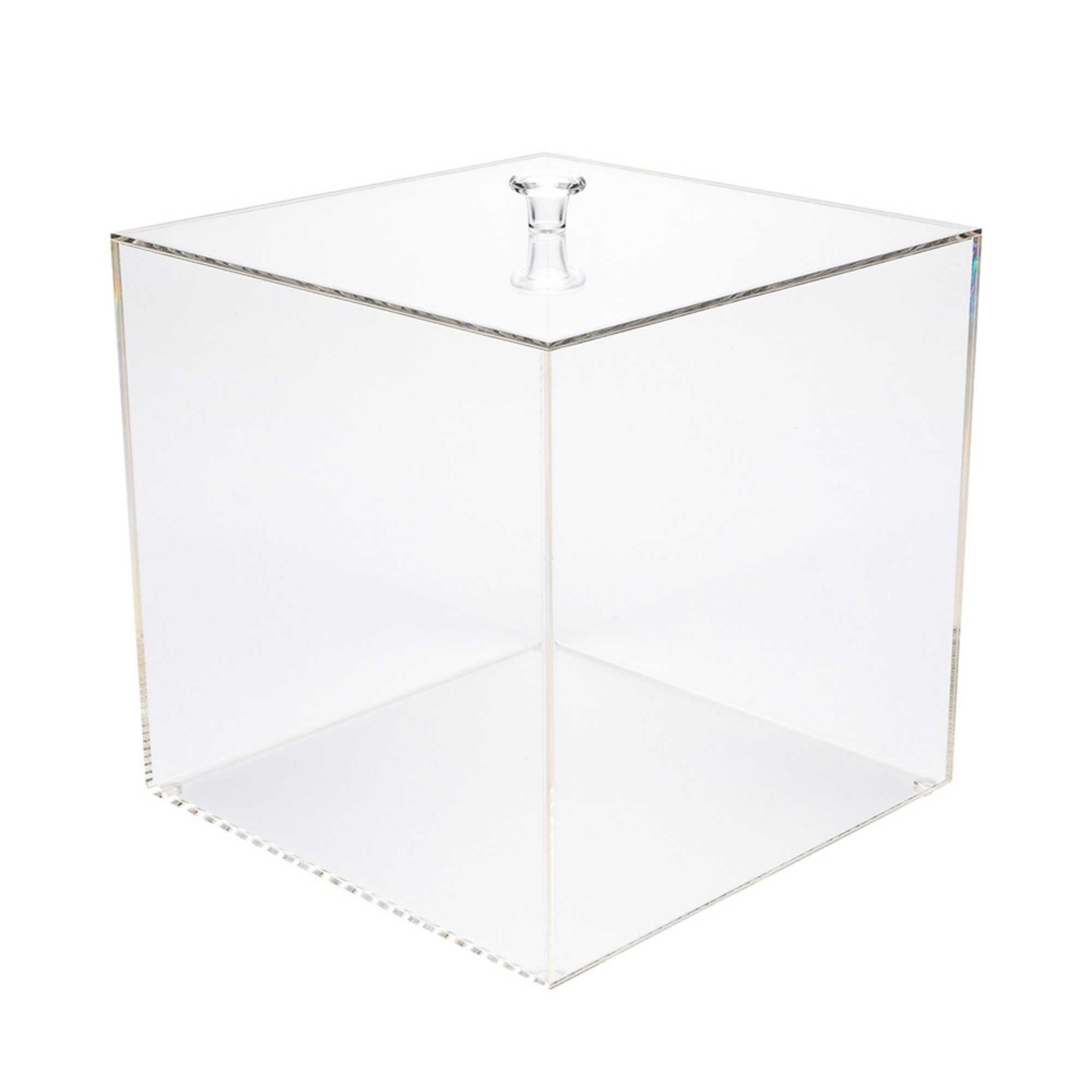 Clear Tek Clear Acrylic Large Candy Container - Display Box - 7 3/4" x 7 3/4" x 7 3/4" - 1 count box