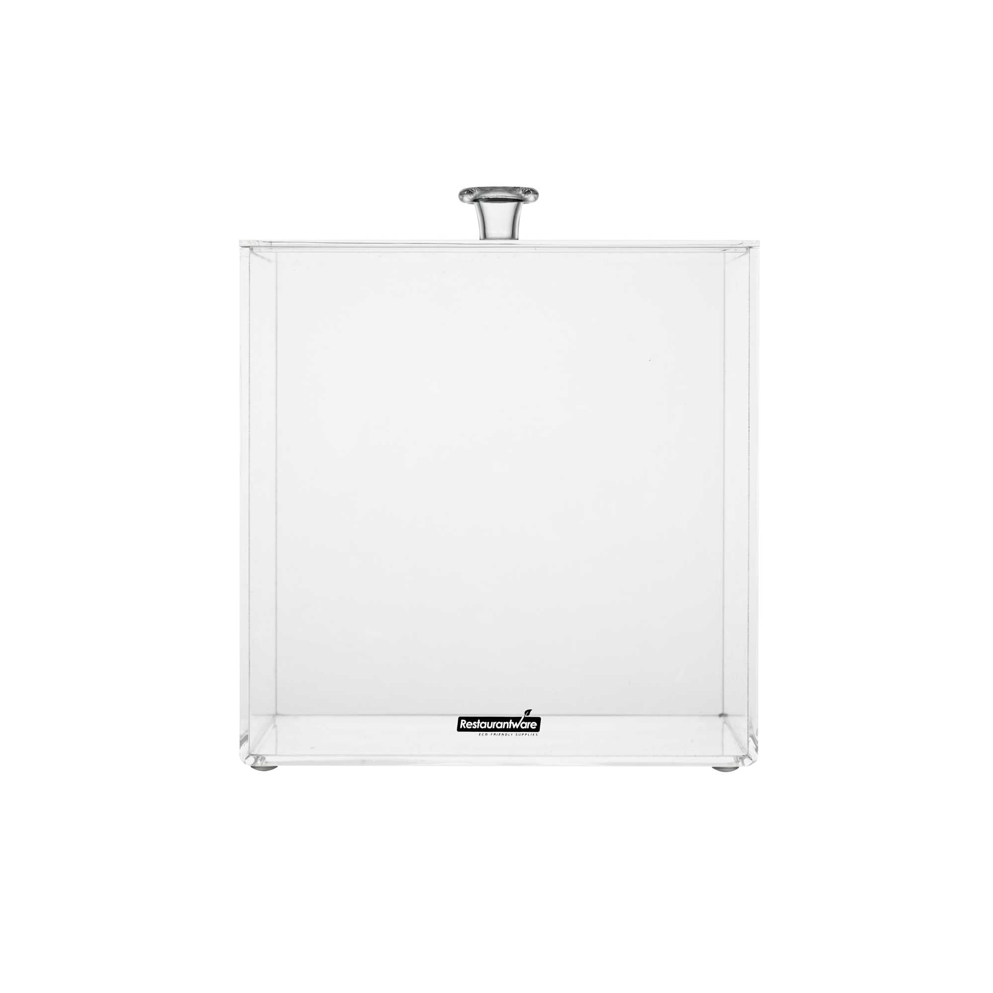 Clear Tek Clear Acrylic Medium Candy Container - Display Box - 6" x 6" x 6" - 1 count box