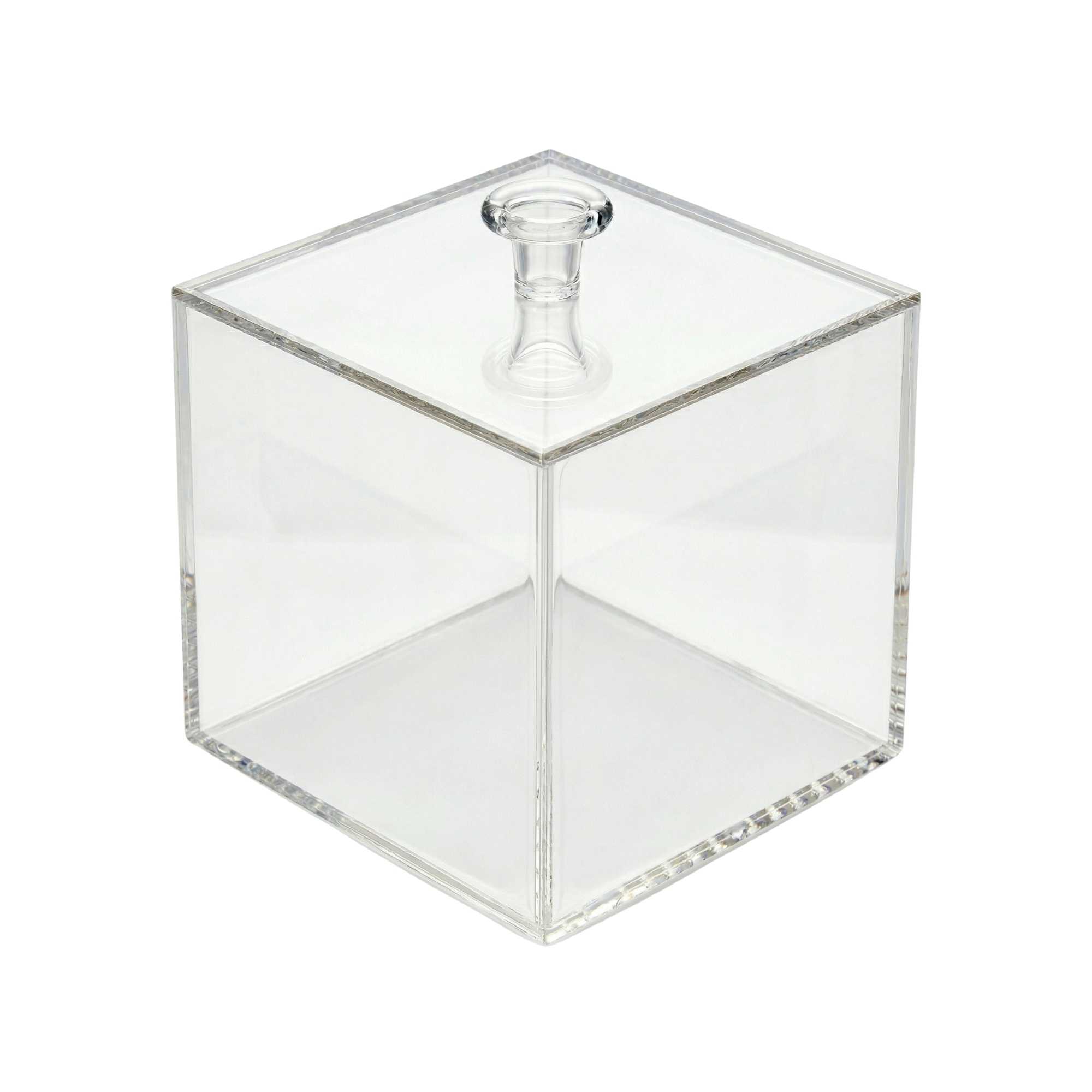 Clear Tek Clear Acrylic Small Candy Container - Display Box - 4" x 4" x 4" - 1 count box