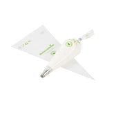 Pastry Tek Clear Plastic Pastry Piping Bag - Biodegradable - 12" x 6" - 100 count box