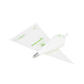 Pastry Tek Clear Plastic Pastry Piping Bag - Biodegradable - 18" x 8 3/4" - 100 count box