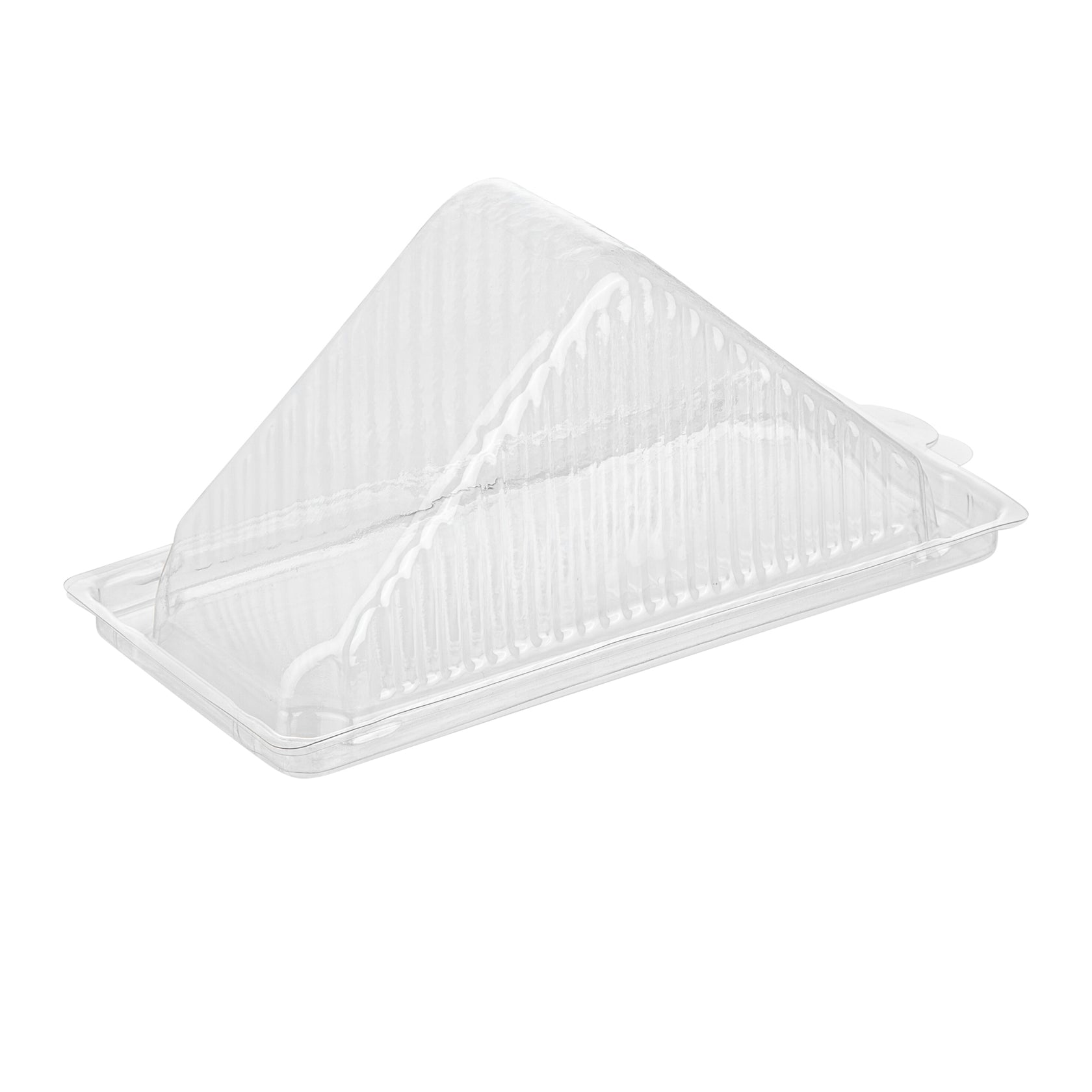 Thermo Tek 10 oz Triangle Clear Plastic Sandwich Container - with Lid ...