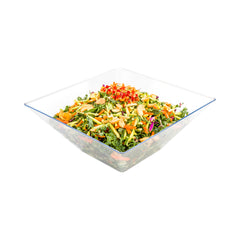56 oz Clear Plastic Modern Small Catering Serving Bowl - 8 1/2