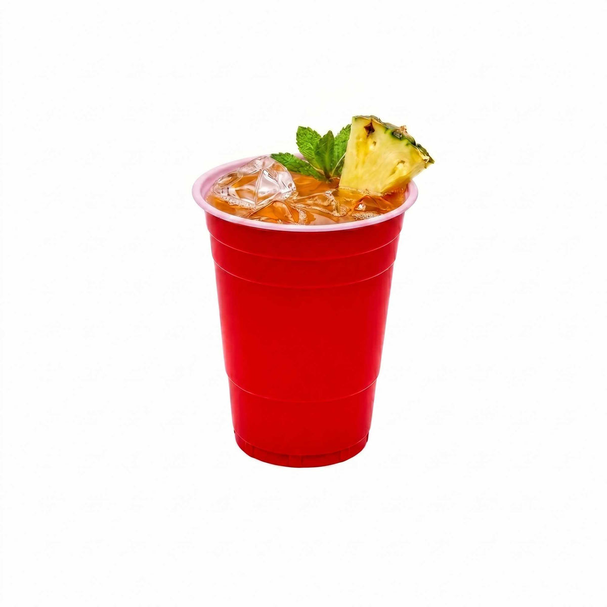 Bev Tek 16 oz Red Plastic Party Cup - 3 3/4" x 3 3/4" x 4 3/4" - 500 count box