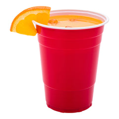 RW Base 16 oz Red Plastic Party Cup - 3 3/4