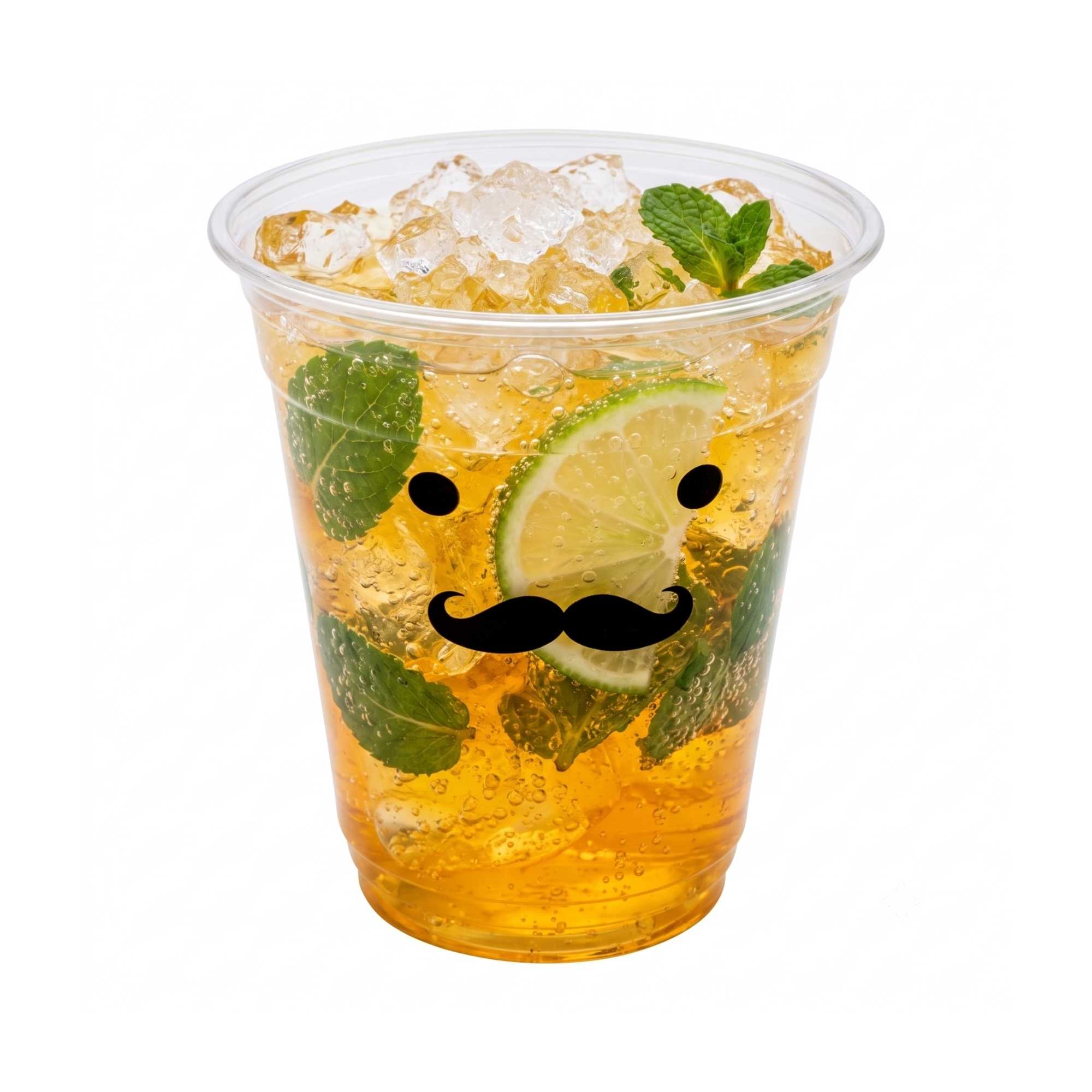 Visage 12 oz Clear Plastic Cup - Monsieur - 3 3/4" x 3 3/4" x 4" - 1000 count box