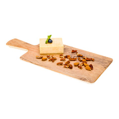 Voga Countryside Brown Melamine Serving Board - Faux Wood, with Handle - 16 1/2