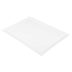Voga Rectangle White Melamine Extra Large Serving Tray - Classic - 25 6/2