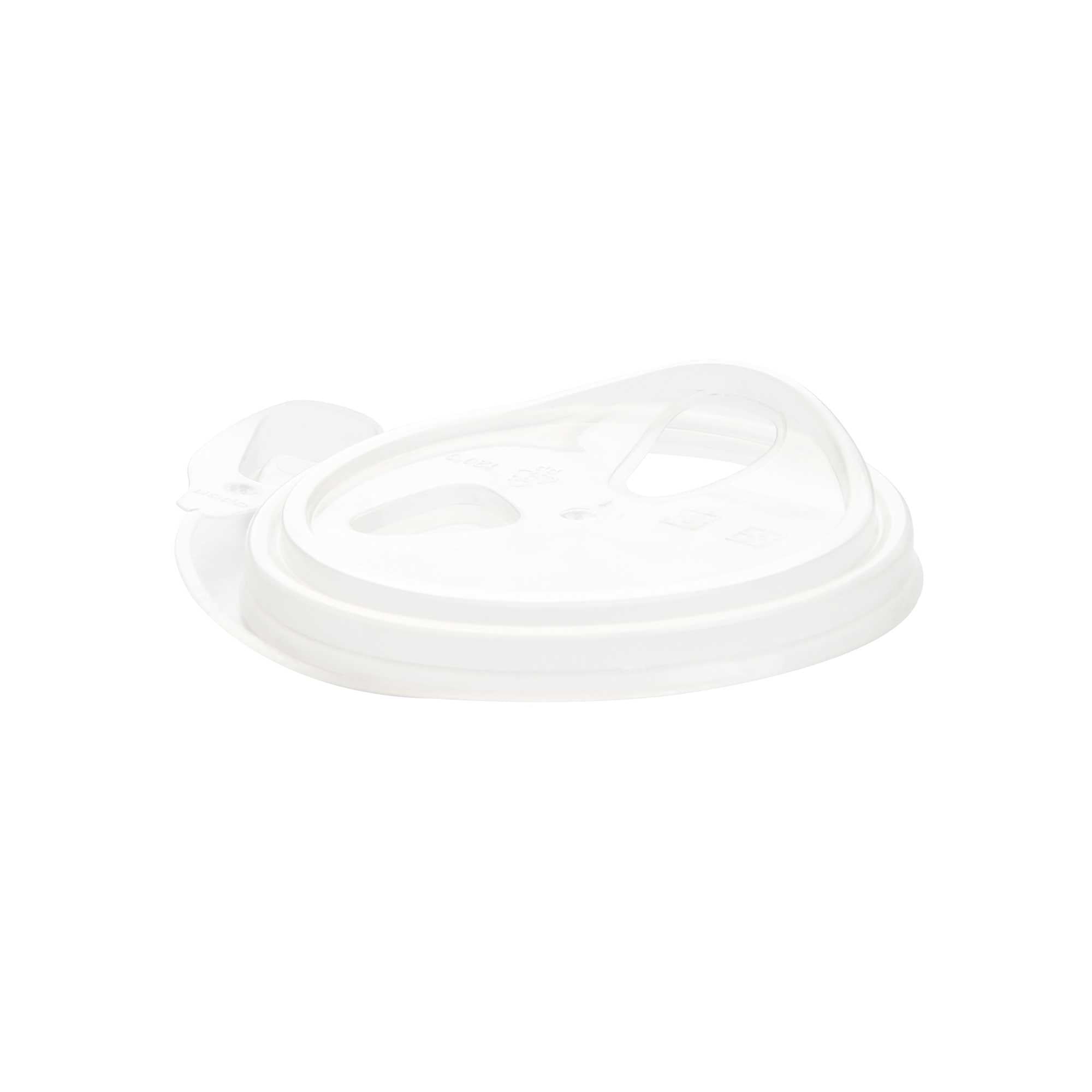 Bev Tek Bev Tek Clear Plastic Pop Lock Hot / Cold Drinking Cup Lid - Fits 12, 16 and 24 oz - 100 count box