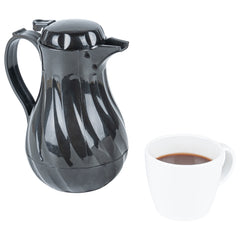 Restpresso 20 oz Black Thermal Coffee Carafe / Server - 6 1/2