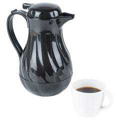 Restpresso 42 oz Black Thermal Coffee Carafe / Server - 8