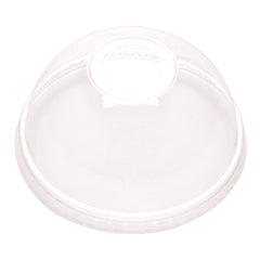 Zero Waste Round Clear PLA Plastic Dome Lid - Fits 9, 12, 16 and 20 oz Drinking Cup - 1000 count box