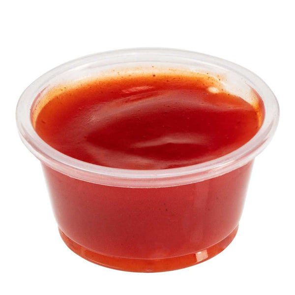 Chef 101 0.8 oz Round Clear Plastic Portion Cup - 1 3/4