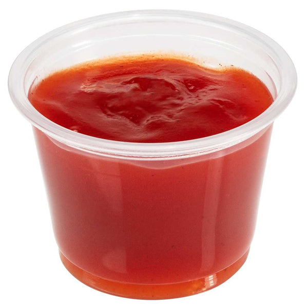 Chef 101 1 oz Round Clear Plastic Portion Cup - 1 3/4