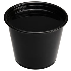 RW Base 5.5 oz Round Black Plastic Portion Cup - 3