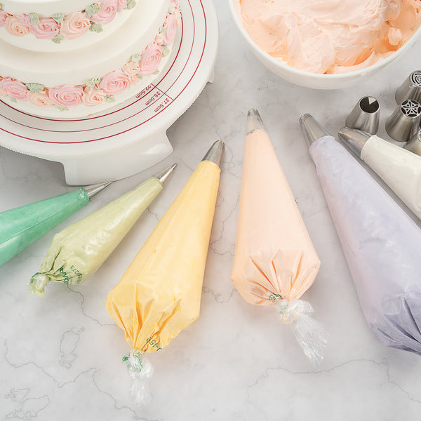 Pastry Tek Clear Plastic Easy Grip Pastry Piping Bag Recyclable