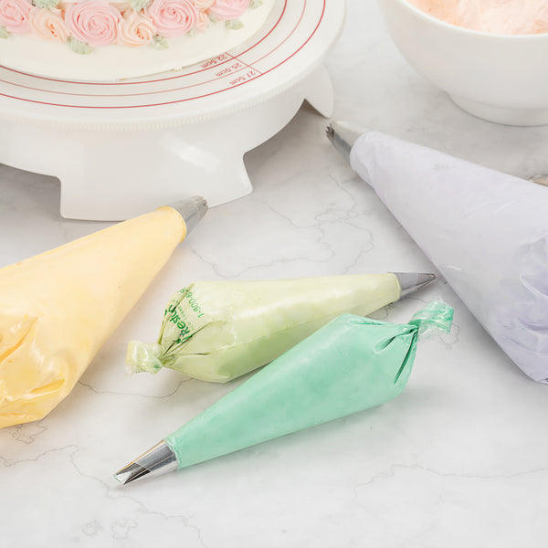 Pastry Tek Clear Plastic Pastry Piping Bag Recyclable 12 1/4