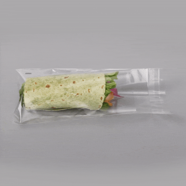 Bag Tek Clear Plastic Lip and Tape Bag - Self Sealing - 7" x 5" - 8000 count box