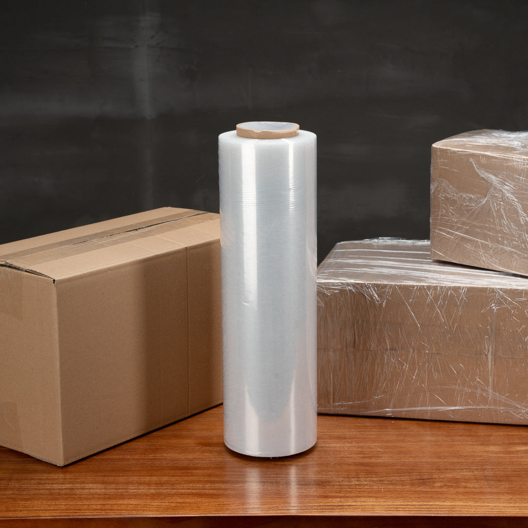 Handy Tek Clear Plastic Stretch Wrap - Heavy-Duty, 80 gauge - 20" x 6000' - 1 count box