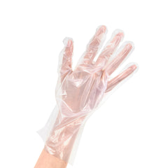 Eco Serve Clear Plastic Medium Compostable Glove - Powder-Free - 11