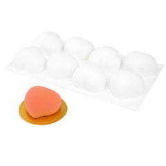 Pastry Tek Silicone Heart Baking Mold - 8-Compartment - 40 count box