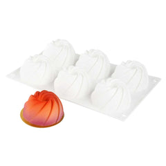 Pastry Tek Silicone Mini Bundt Cake Baking Mold - 6-Compartment - 40 count box