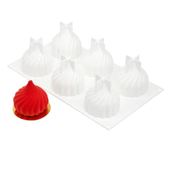 Pastry Tek Silicone Spiral Baking Mold - 6-Compartment - 1 count box