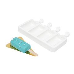 Pastry Tek Silicone Cylinder Popsicle Mold - 4-Compartment - 1 count box