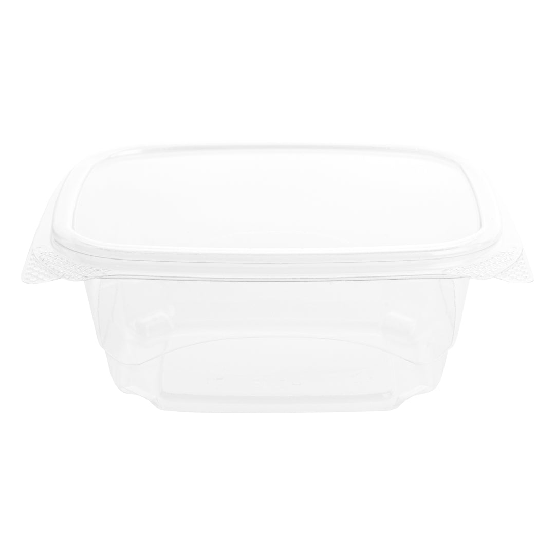 Thermo Tek 16 oz Rectangle Clear Plastic Deli / Snack Container - with ...