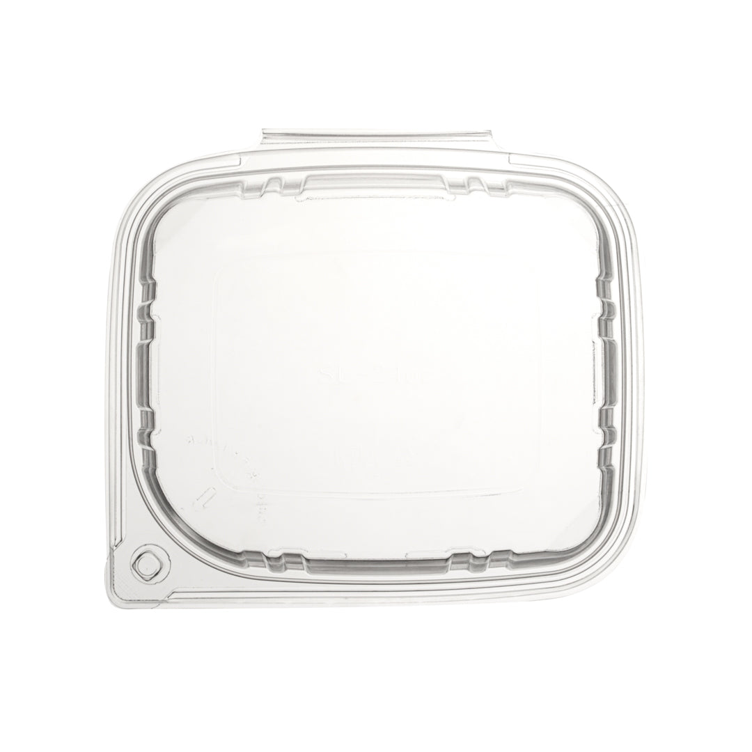 Tamper Tek 24 oz Rectangle Clear Plastic Container - with Hinged Lid ...