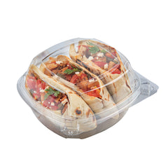 Thermo Tek 19 oz Rectangle Clear Plastic Clamshell Container - Anti-Fog - 6