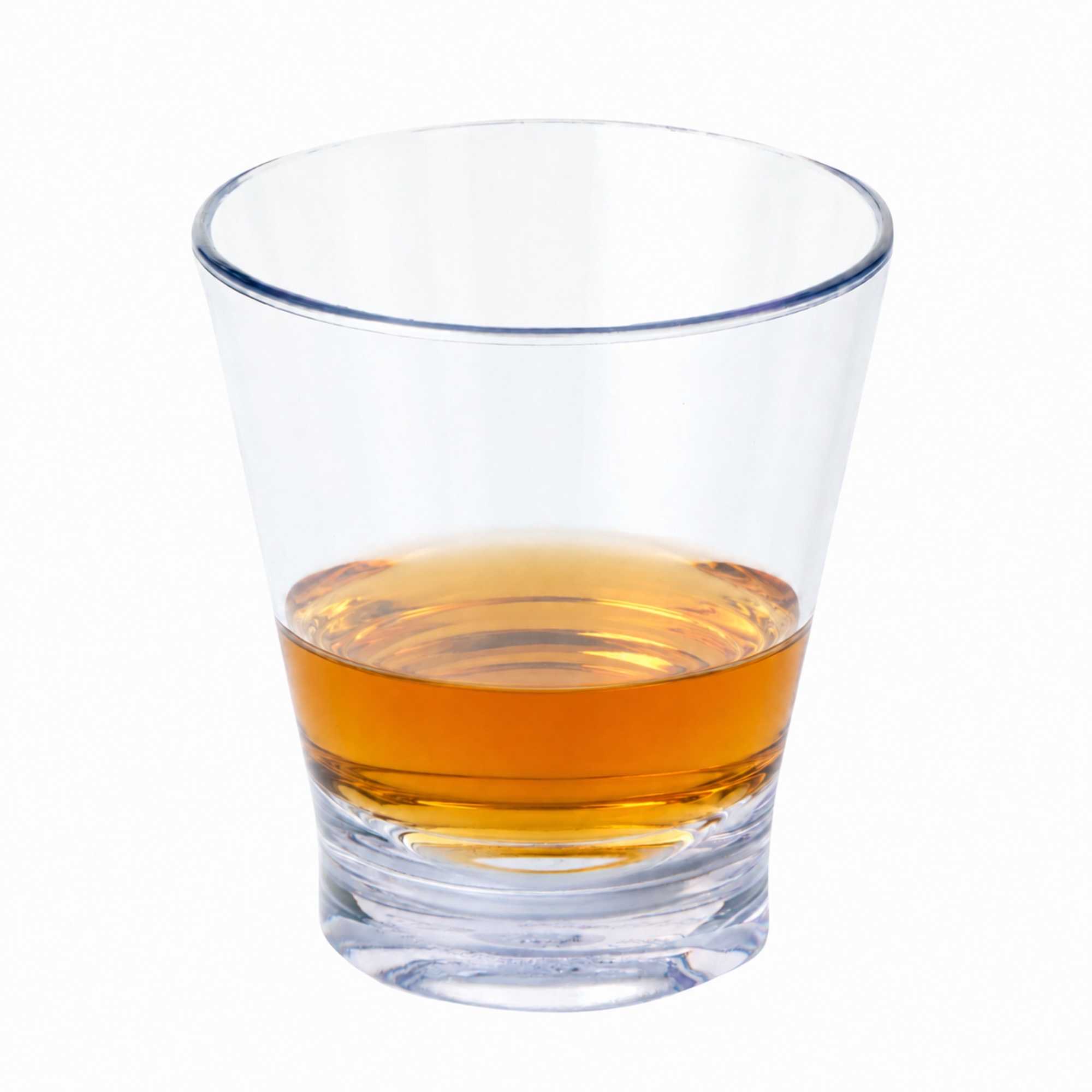 Bev Tek 9 oz SAN Plastic Old Fashioned Glass - Stackable - 3 1/2" x 3 1/2" x 3 3/4" - 48 count box