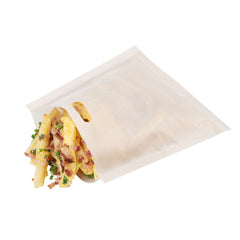 Bag Tek Kraft Plastic Small Toaster Bag - Non-Stick, Heat-Resistant, Semi-Disposable - 6 1/2