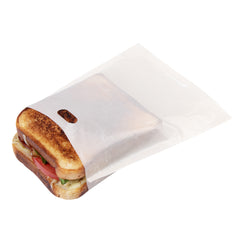 Bag Tek Kraft Plastic Medium Toaster Bag - Non-Stick, Heat-Resistant, Semi-Disposable - 7 1/2