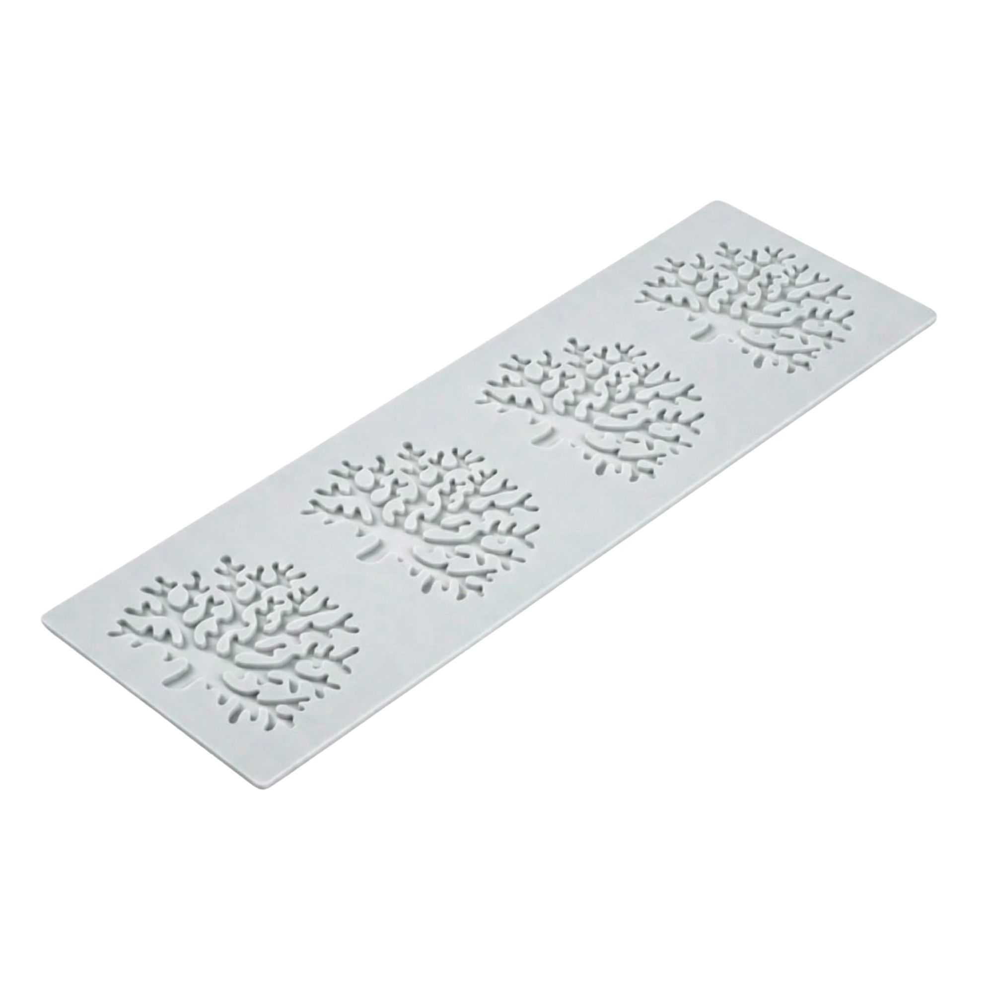 Pastry Tek Gray Silicone Coral Fondant Impression Mat - 1 count box