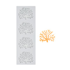 Pastry Tek Gray Silicone Coral Fondant Impression Mat - 1 count box