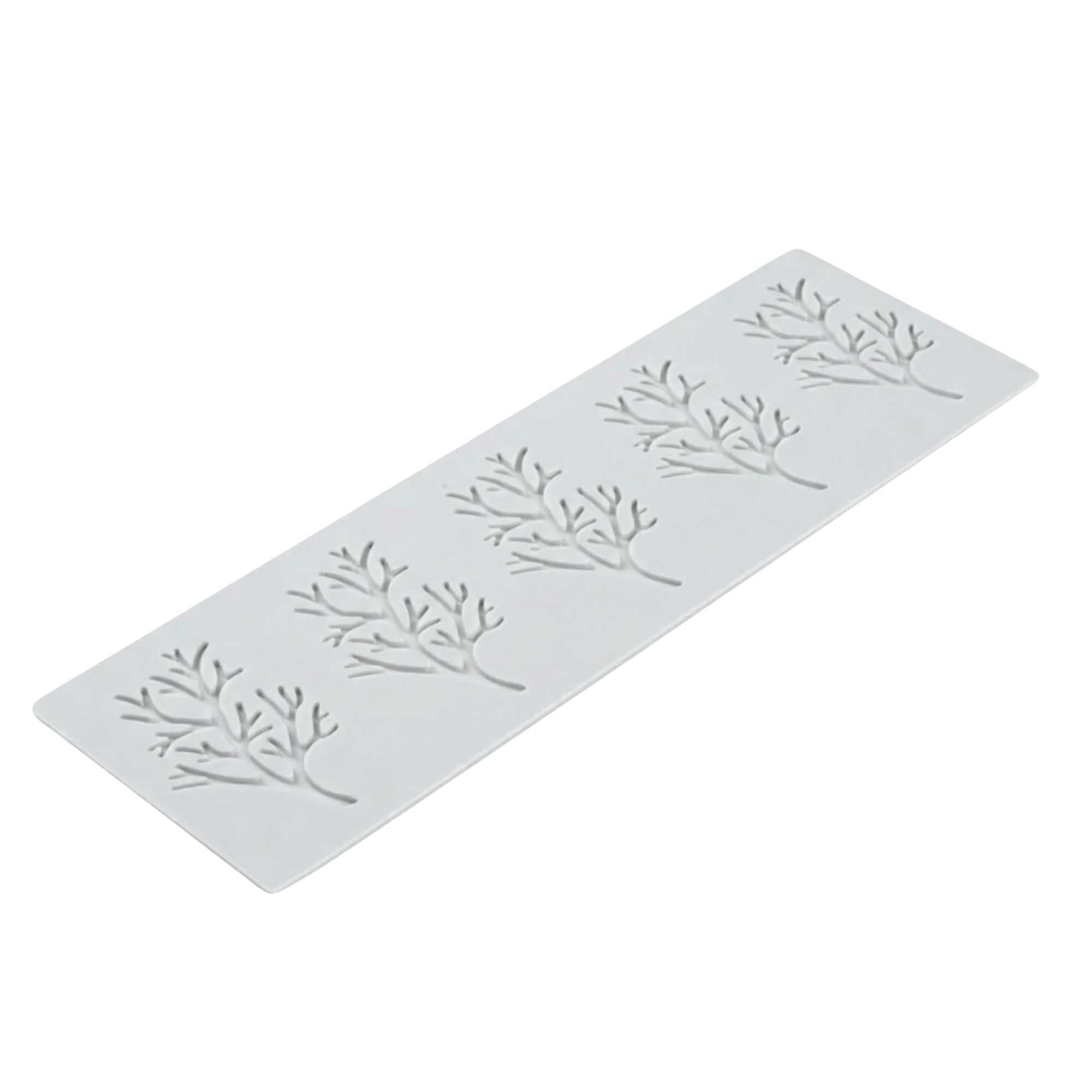 Pastry Tek Gray Silicone Branch Fondant Impression Mat - 1 count box