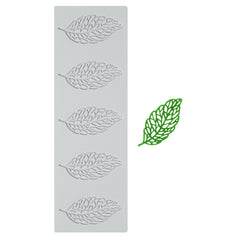 Pastry Tek Gray Silicone Spring Leaf Fondant Impression Mat - 1 count box