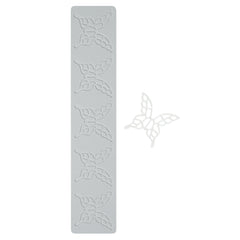 Pastry Tek Gray Silicone Butterfly Fondant Impression Mat - 1 count box