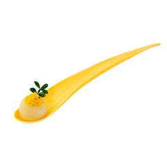 Yellow Plastic Deco Party Spoon - 8