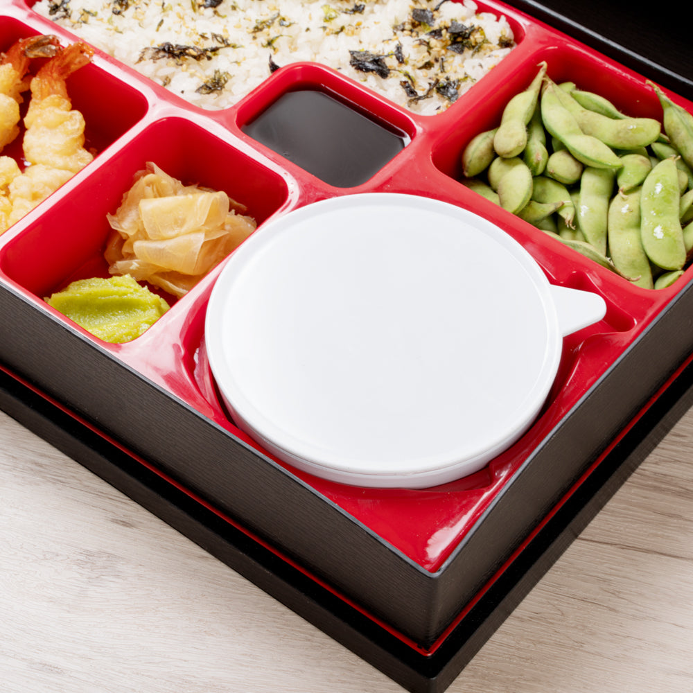 Bento Large Bento Tek Rectangle Black and Red Large Japanese Style Bento Box - 6 ...