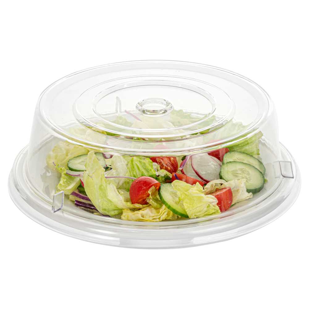 Cater Tek Clear Polycarbonate Plate Cover - 9 1/2" - 20 count box