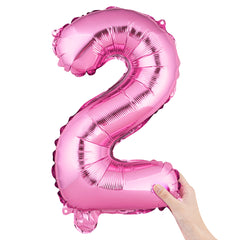 Balloonify Pink Mylar Number 2 Balloon - 16