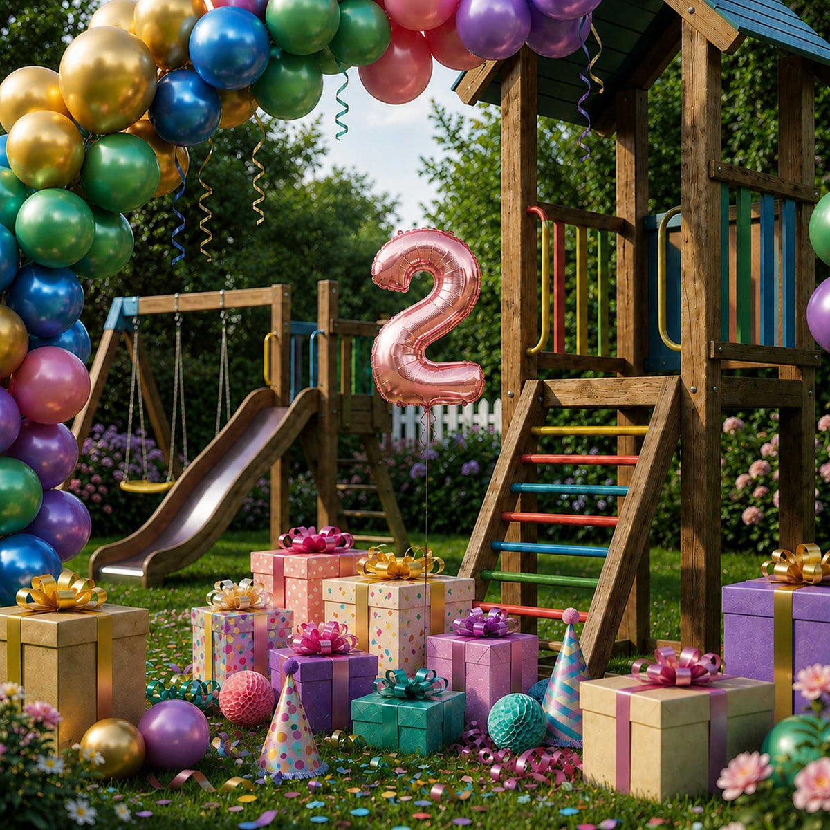 Balloonify Rose Gold Mylar Number 2 Balloon - 16" - 1 count box